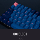 TAIHAO DOUBLE SHOT ABS KEYCAPS SET FOR CHERRY MX SWITCH (104-KEYS) (BLUE/PINK FONT) (C01BL301) - DataBlitz