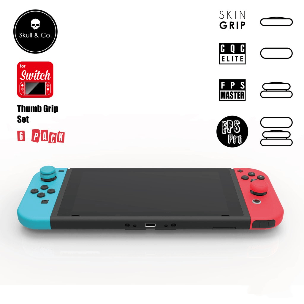 SKULL & CO. NSW THUMB GRIP FOR SWITCH CONTROLLER (FORTNITE YELLOW/BLUE) (SET OF 6) - DataBlitz