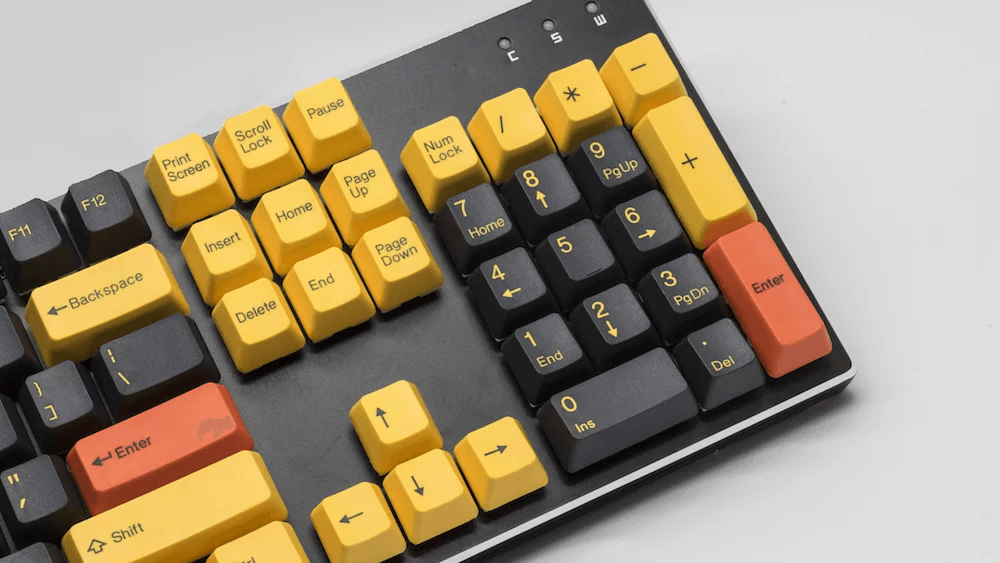 TAIHAO DOUBLE SHOT ABS KEYCAPS SET FOR CHERRY MX SWITCH (104-KEYS) (YELLOW SUBMARINE) (C01BK302) - DataBlitz