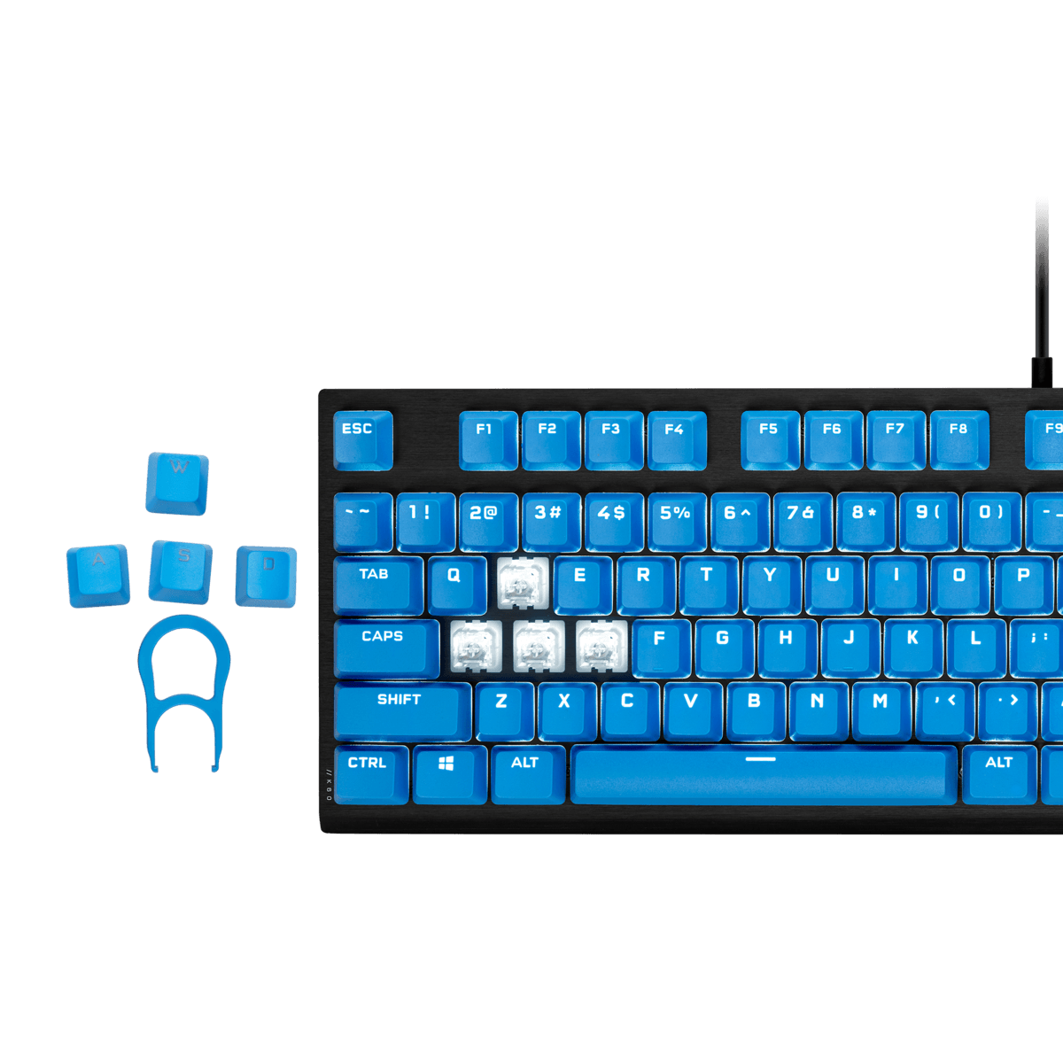 CORSAIR PBT DOUBLE-SHOT PRO KEYCAP MOD KIT (ELGATO BLUE) - DataBlitz