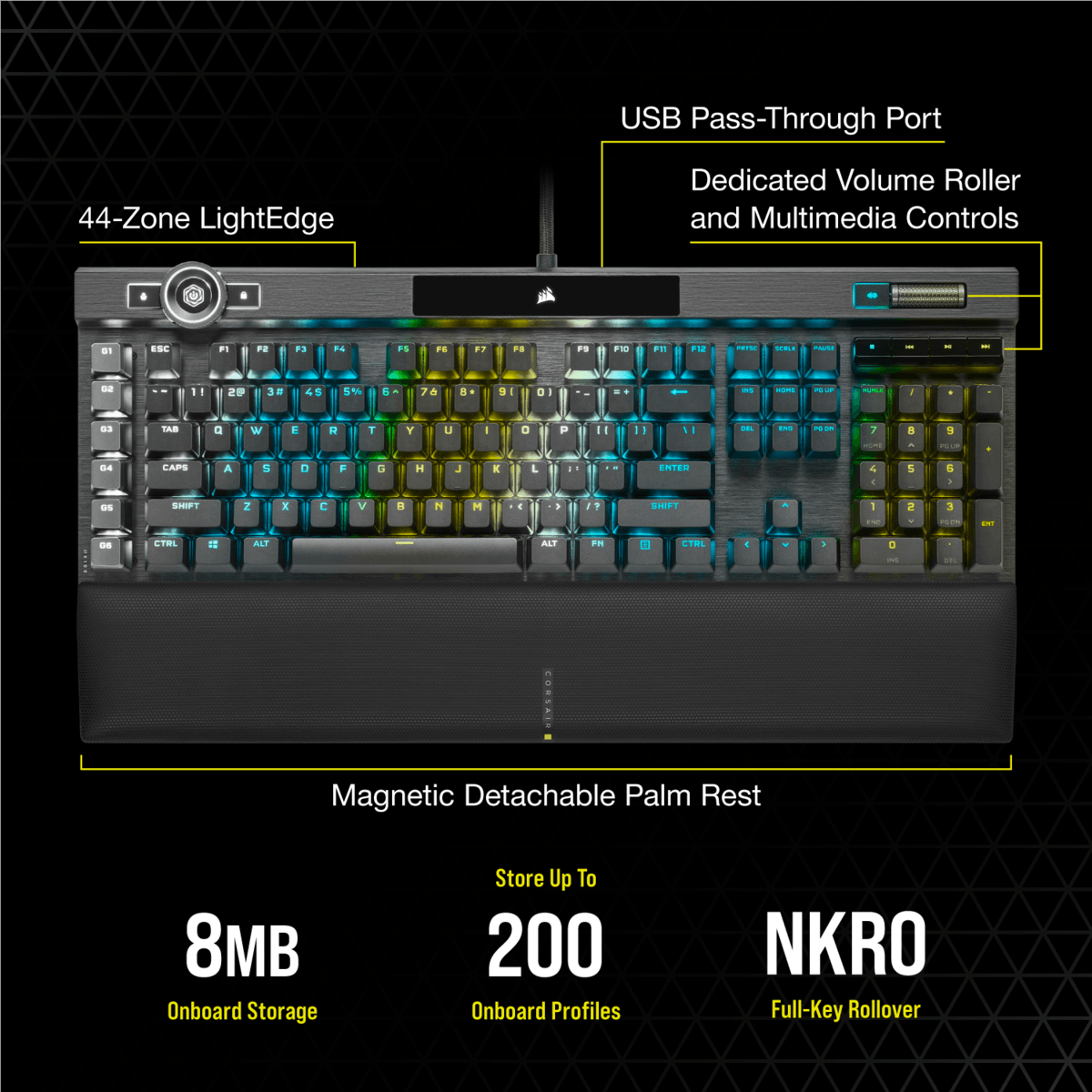 CORSAIR K100 RGB OPTICAL MECHANICAL GAMING KEYBOARD (LINEAR & HYPER FAST) - DataBlitz