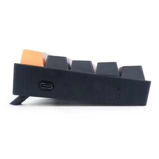 REDRAGON LAKSHMI K606 DETACHABLE WIRE MECHANICAL KEYBOARD (ORANGE GREY BLACK) DUST-PROOF BROWN SWITCH - DataBlitz