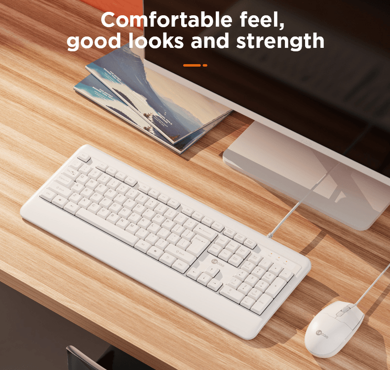 LENOVO LECOO CM104 WIRED KEYBOARD AND MOUSE COMBO (WHITE) - DataBlitz