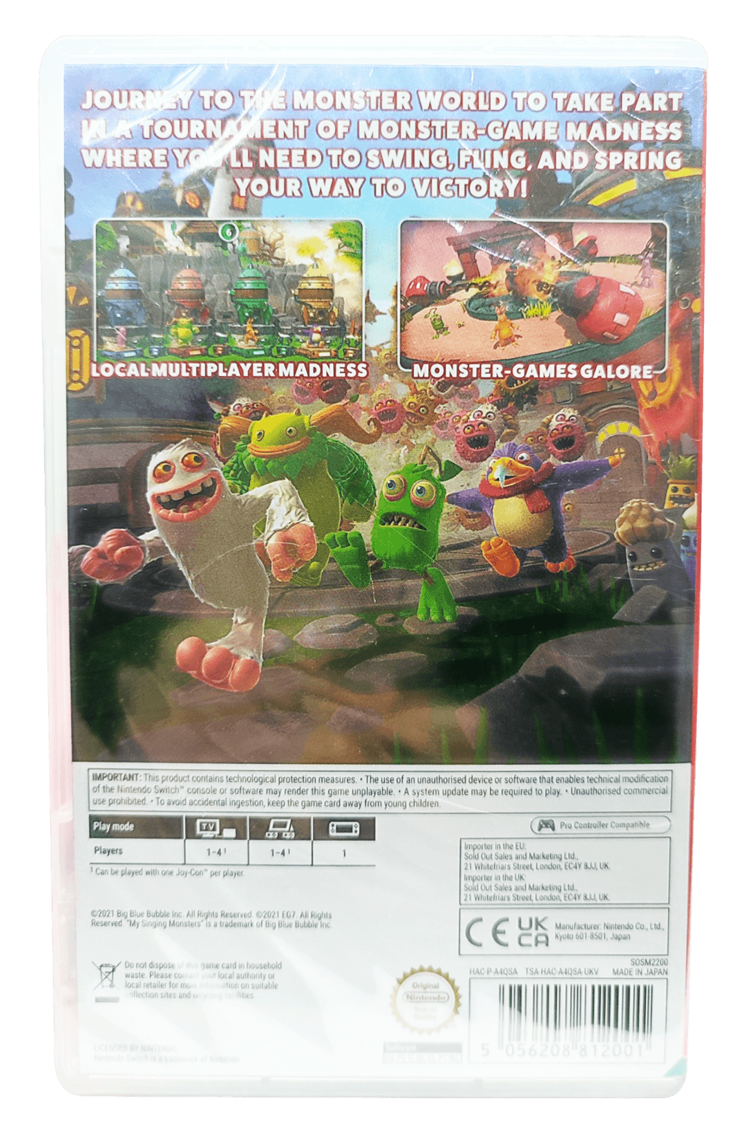 Nintendo Switch My Singing Monsters Playground