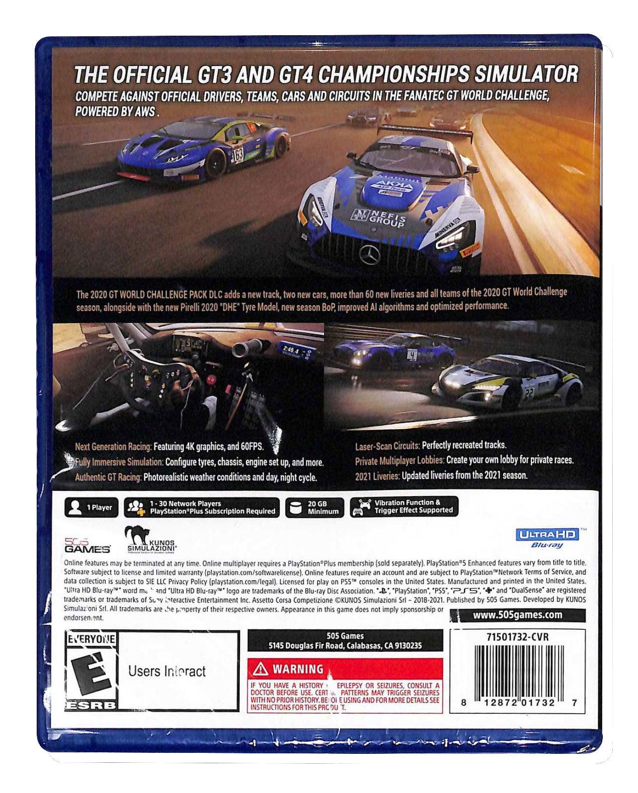 PS5 ASSETTO CORSA COMPETIZIONE DAY ONE EDITION (US) - DataBlitz