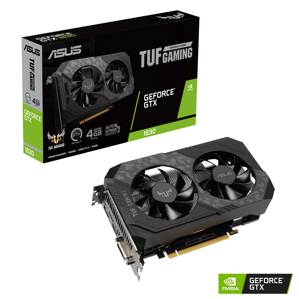 ASUS TUF GeForce GTX 1630 04G Gaming Graphics Card - DataBlitz
