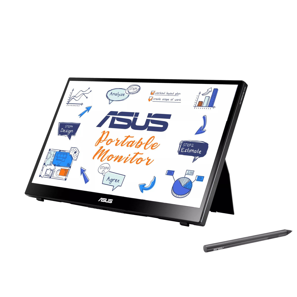 ASUS Zenscreen INK MB14AHD 14” FHD IPS Portable Monitor - DataBlitz