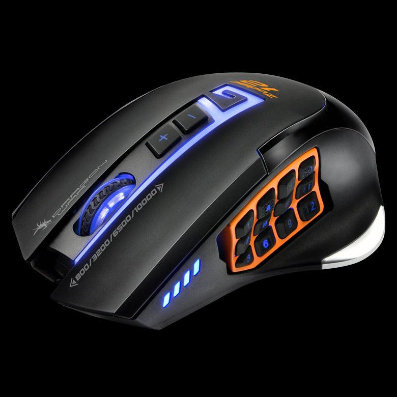Dragonwar Zodiac 12 G13 Ergonomic MOBA/MMO Professional Gaming Mouse (ELE-G13-BK) - DataBlitz