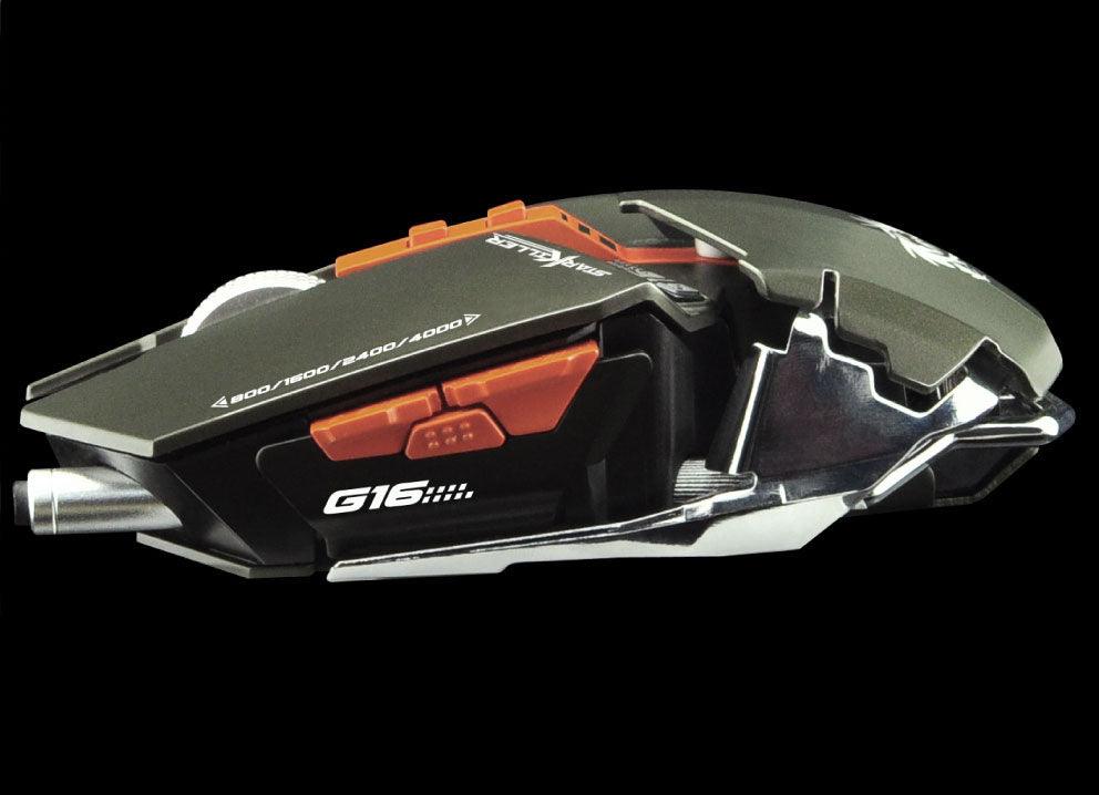 ELEPHANT DRAGONWAR G16 STAR KILLER GAMING MOUSE (ELE-G16-GREY) - DataBlitz