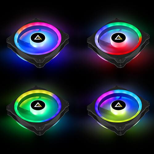 Antec Prizm X 120 ARGB 3+C 120MM PWM Fan Dual Ring With Controller (3-In-1 Pack) - DataBlitz