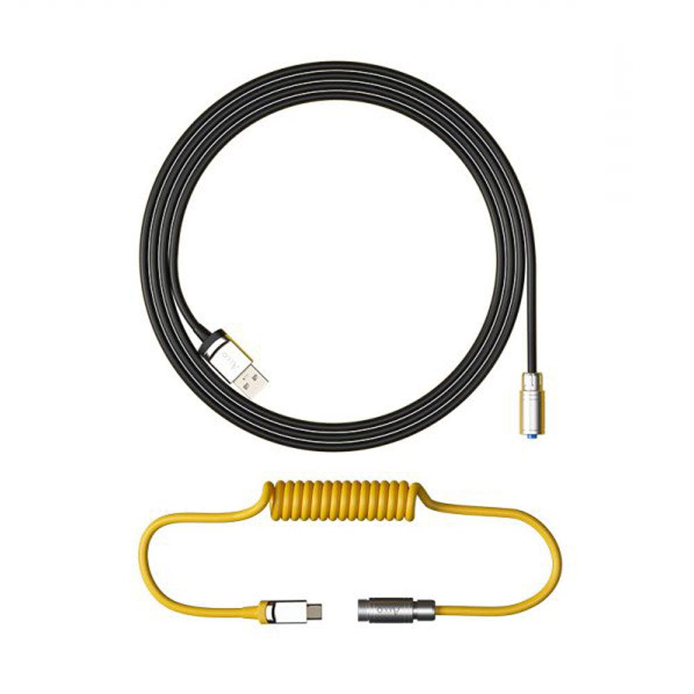 AKKO COILED AVIATOR CABLE V2 (BLACK & GOLD) - DataBlitz