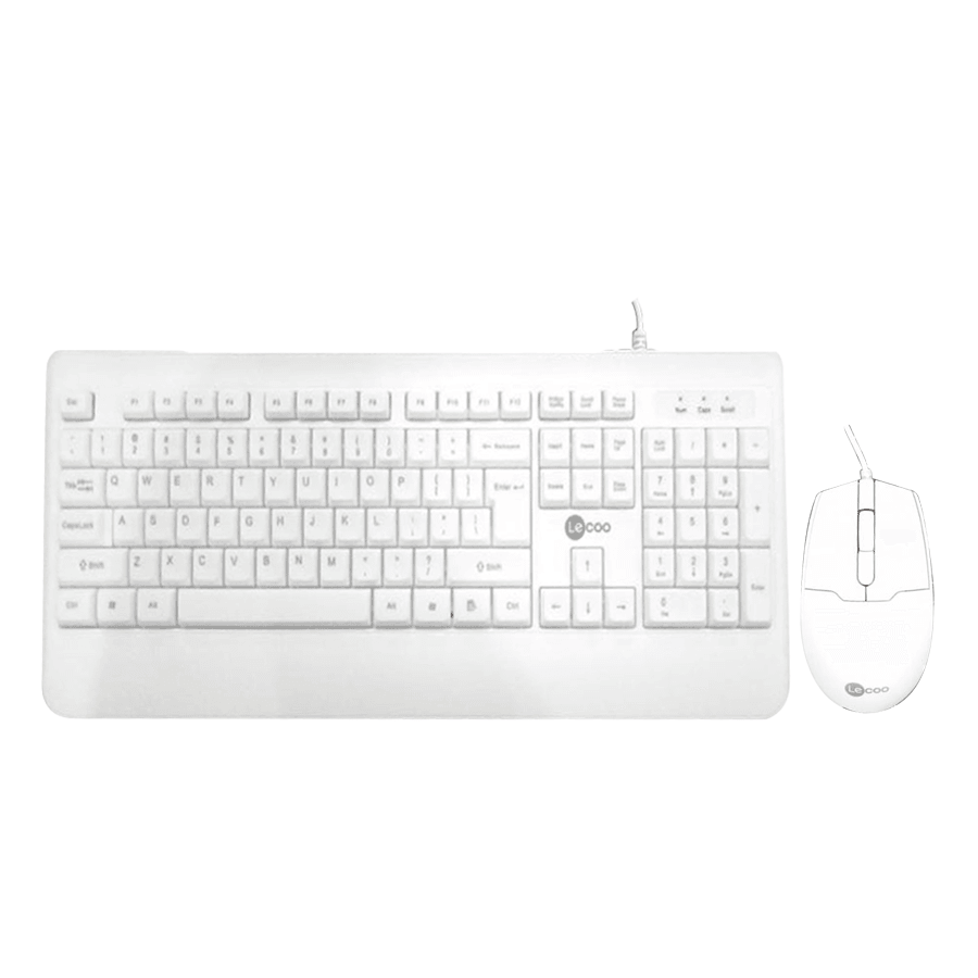 LENOVO LECOO CM104 WIRED KEYBOARD AND MOUSE COMBO (WHITE) - DataBlitz