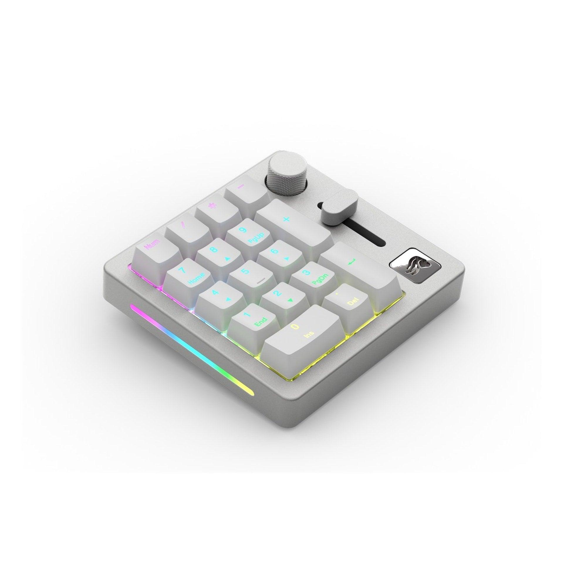Glorious GMMK Numpad Premium Wireless Macro Pad (White Ice) - DataBlitz