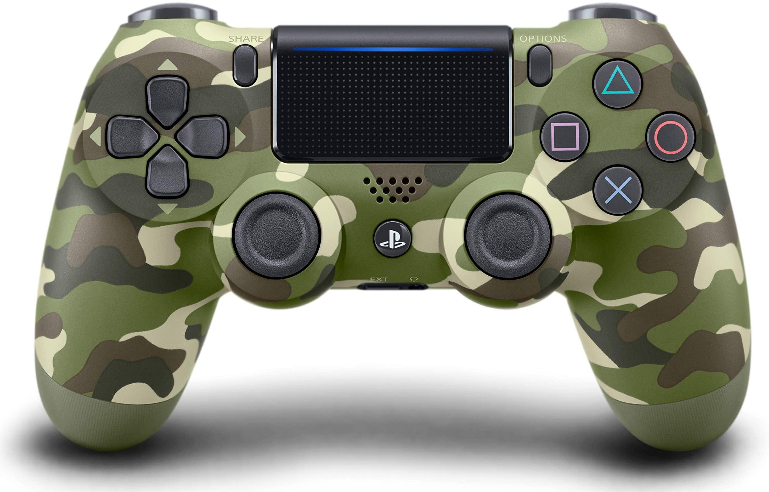 PS4 DUALSHOCK 4 WIRELESS CONTROLLER GREEN CAMOUFLAGE ASIAN (CUH-ZCT2G16) - DataBlitz
