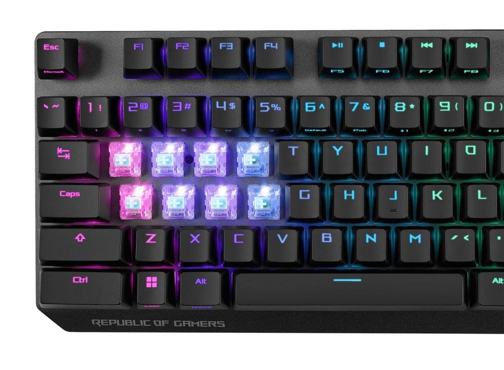 ASUS ROG Strix Scope Nx Wireless Deluxe Gaming Keyboard (ROG NX Red Mechanical Switch Linear & Swift) - DataBlitz