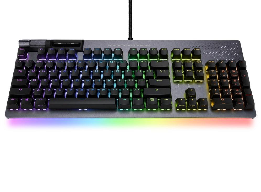 Asus ROG Strix Flare II Animate Mechanical Gaming Keyboard (ROG NX Blue Switch Clicky &Tactile) - DataBlitz