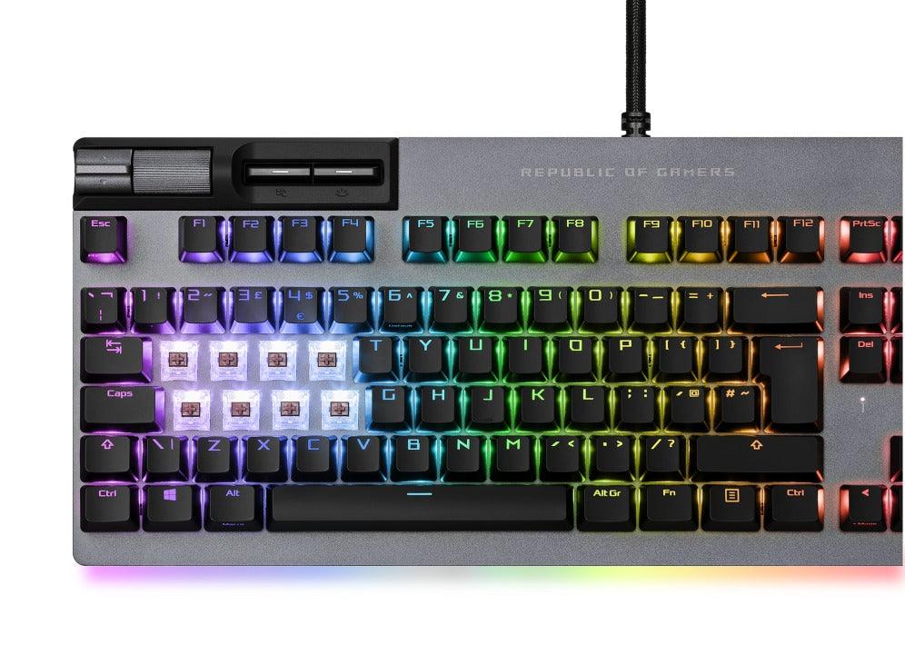 Asus ROG Strix Flare II Animate Mechanical Gaming Keyboard (ROG NX Blue Switch Clicky &Tactile) - DataBlitz