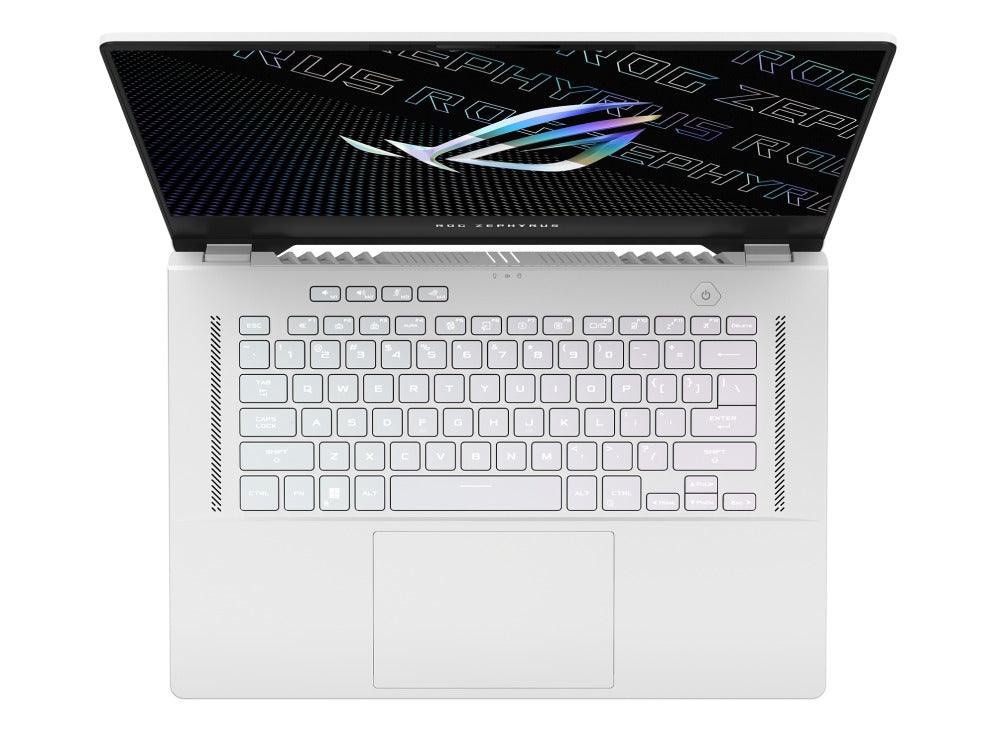 ASUS ROG Zephyrus G15 (2022) GA503RM-HQ115WS Laptop (Moonlight White) | 15.6" WQHD | Ryzen™ 7 6800HS | 16 GB DDR5 | 1 TB SSD | RTX™ 3060 | Windows 11 Home | MS Office H&S 2021 | Gaming Mouse | Backpack | Type-C PD Adapter - DataBlitz