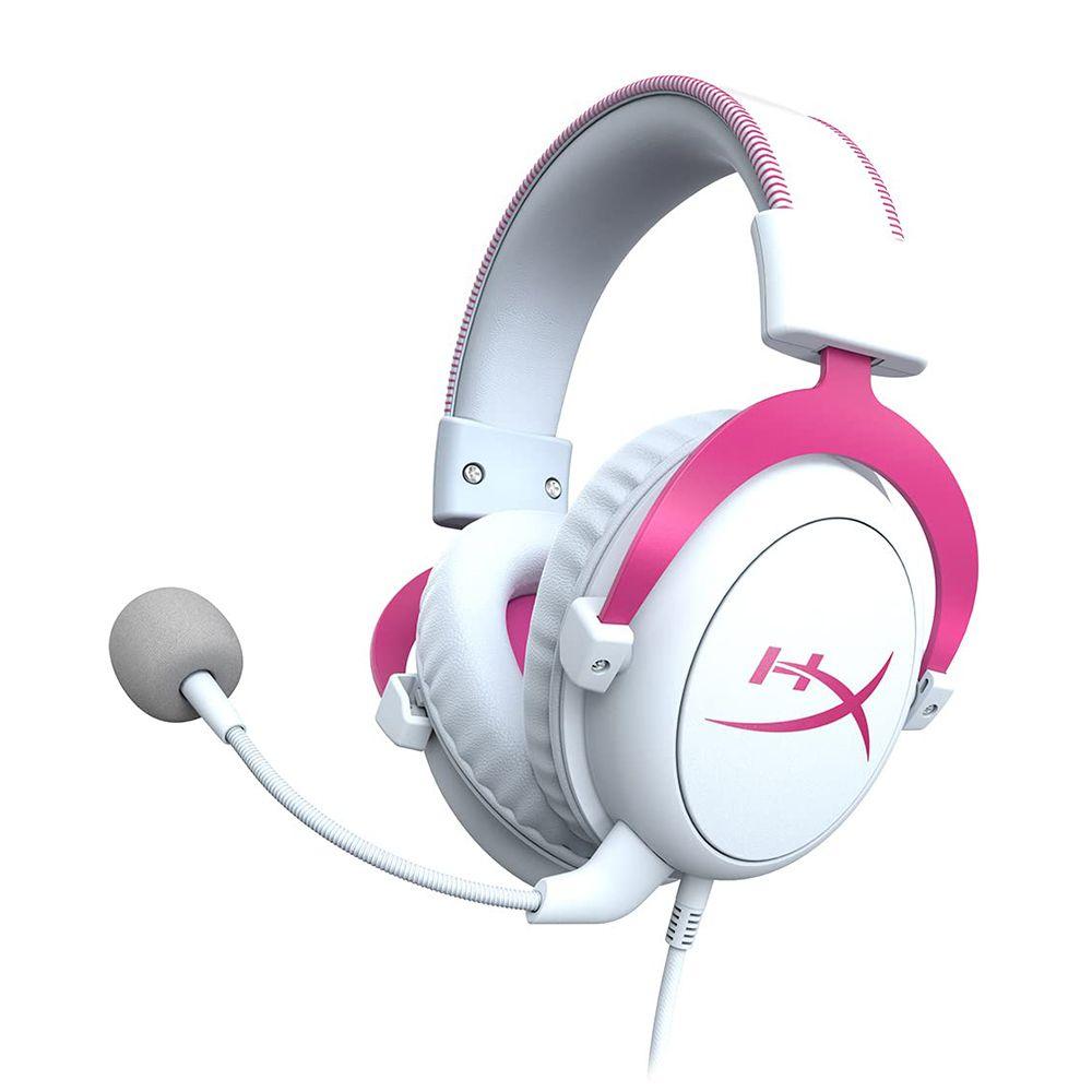 HYPERX CLOUD II GAMING HEADSET FOR PC/ PS5/ PS4 (PINK WHITE) - DataBlitz