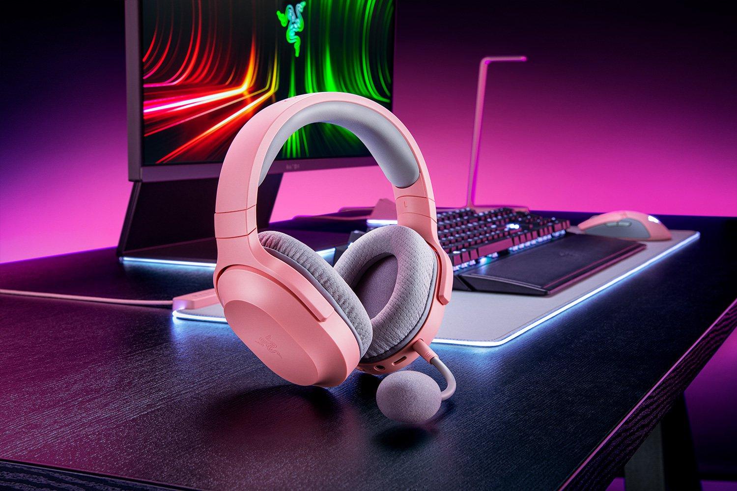 RAZER Barracuda X (2022) Wireless Multi-Platform Gaming & Mobile Headset (Quartz Pink) - DataBlitz