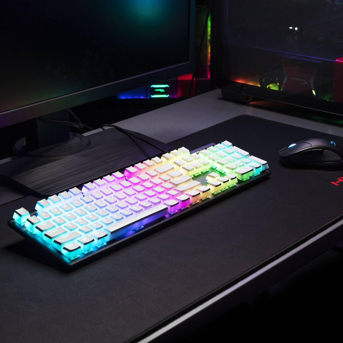 HYPERX PUDDING KEYCAPS DOUBLE SHOT PBT (WHITE) - DataBlitz