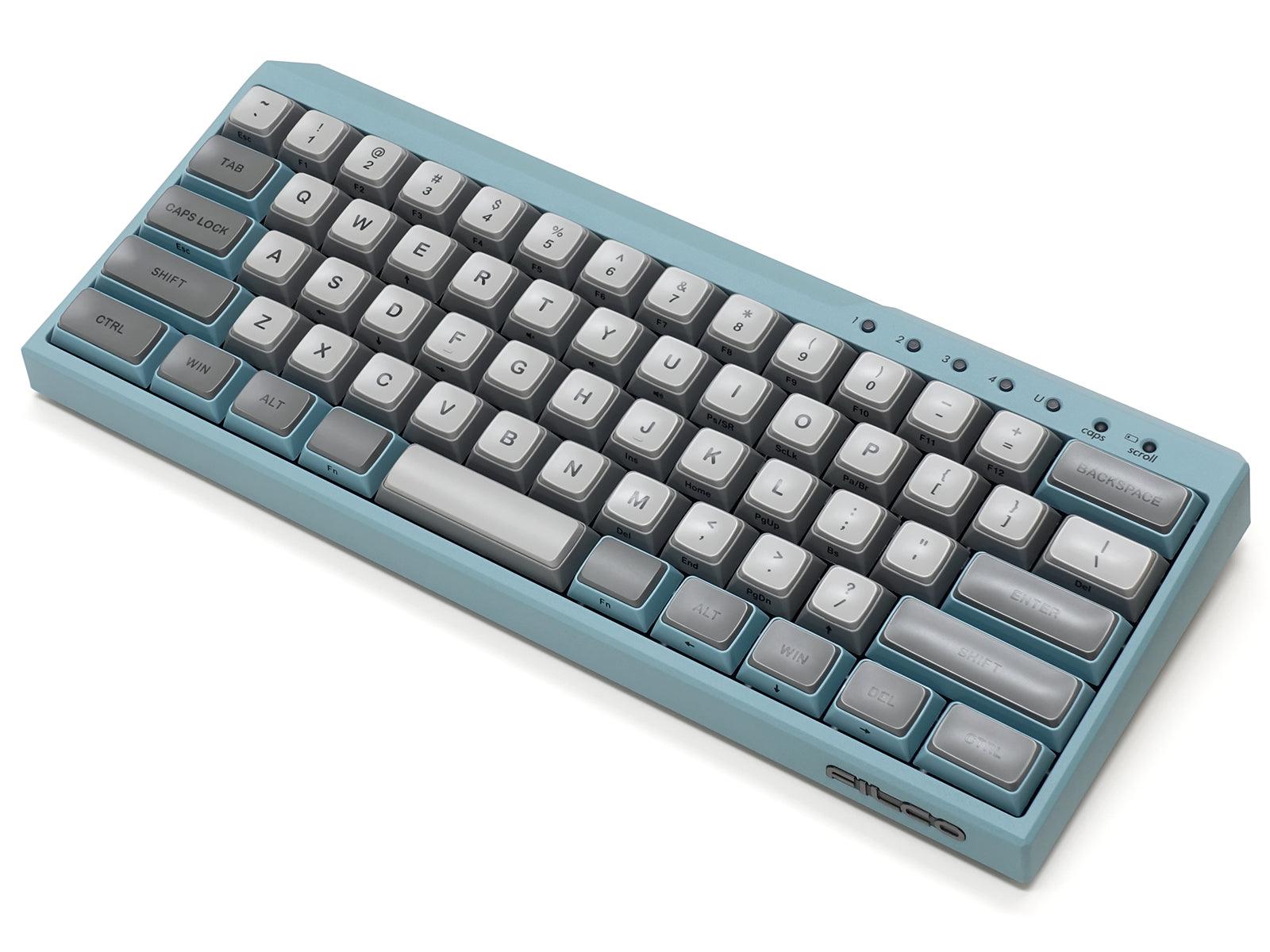 FILCO MAJESTOUCH MINILA-R CONVERTIBLE DOUBLE SHOT PBT 63 US ASCII MECHANICAL KEYBOARD ASAGI (MX BLUE SWITCH) (FFBTR63MC/EAG) - DataBlitz
