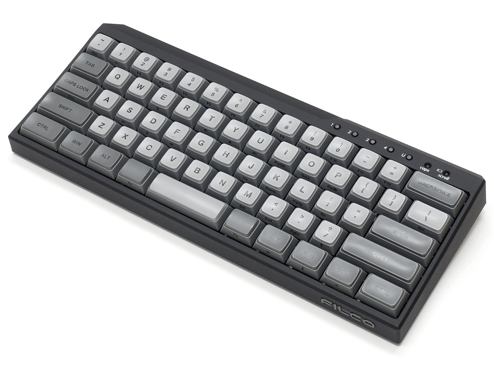 FILCO MAJESTOUCH MINILA-R CONVERTIBLE DOUBLE SHOT PBT 63 US ASCII MECHANICAL KEYBOARD MATTE BLACK (MX BLUE SWITCH) (FFBTR63MC/EMB) - DataBlitz