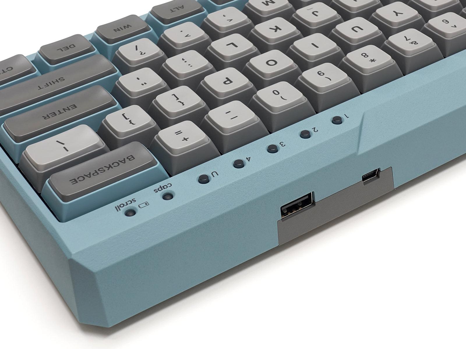 FILCO MAJESTOUCH MINILA-R CONVERTIBLE DOUBLE SHOT PBT 63 US ASCII MECHANICAL KEYBOARD ASAGI (MX BLUE SWITCH) (FFBTR63MC/EAG) - DataBlitz