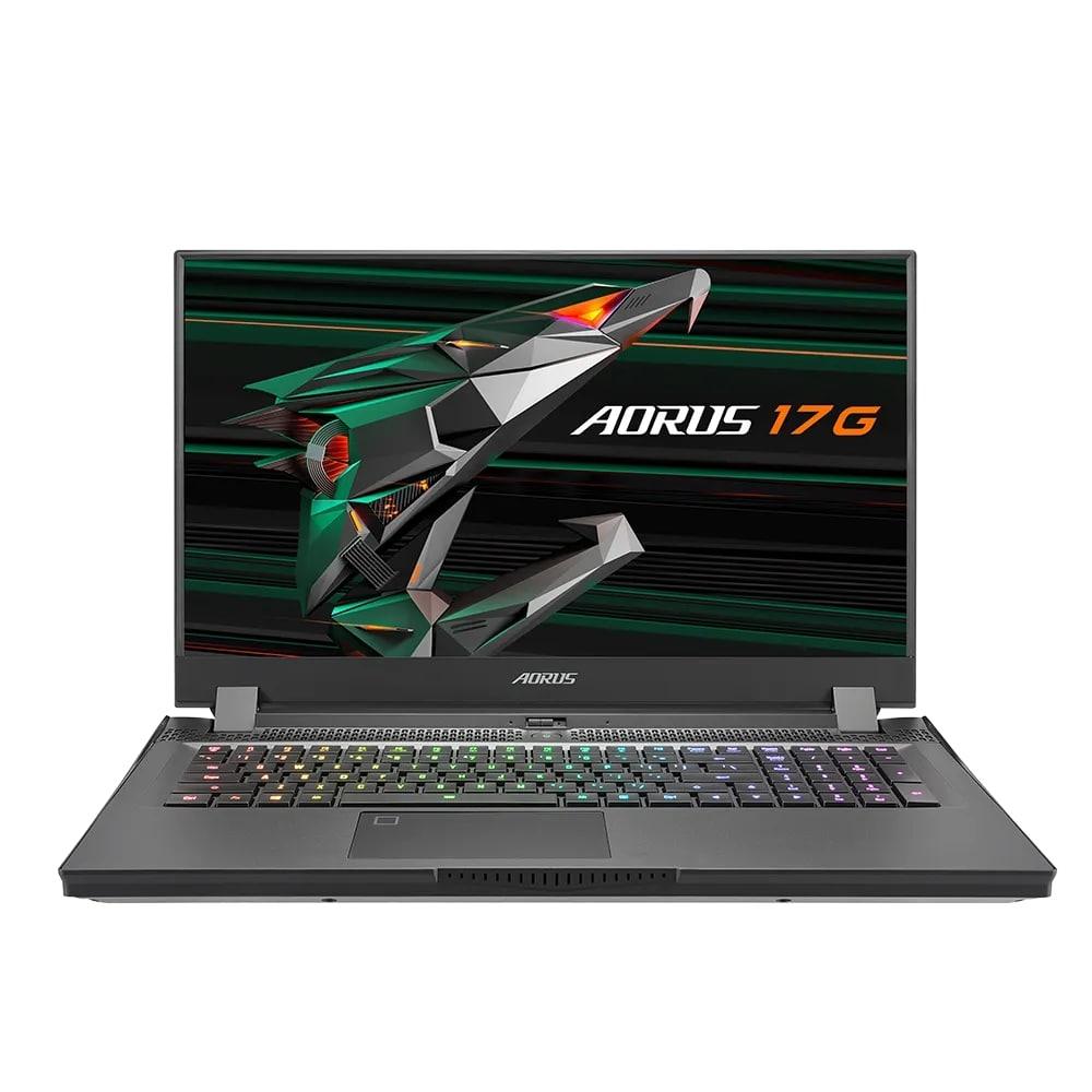 GIGABYTE AORUS 17G YD-73S1345GH 300HZ GAMING LAPTOP (BLACK) | 17.3" FHD | i7-11800h | 32 GB DDR4 | 512GB SSD | RTX 3080 | WIN10 + GIGABYTE AORUS G2 BACKPACK (BLACK) + KINGSTON NV1 NVME PCIE M.2 500GB SSD (SNVS/500G) UPGRADE - DataBlitz