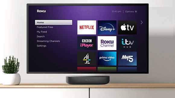 ROKU STREAMBAR 4K/HD/HDR STREAMING MEDIA PLAYER & PREMIUM AUDIO - DataBlitz