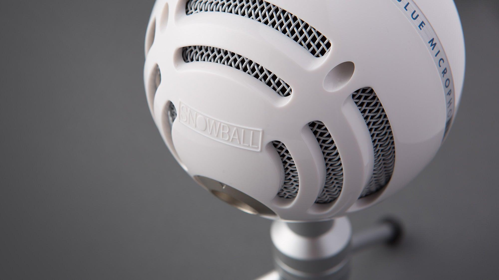 LOGITECH BLUE SNOWBALL ICE USB MICROPHONE FOR RECORDING/ STREAMING/ PODCASTING/ GAMING (WHITE) - DataBlitz