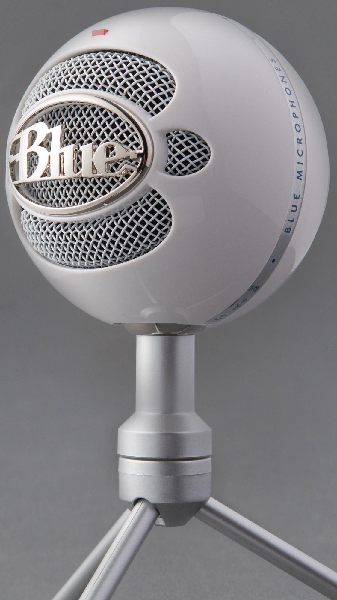 LOGITECH BLUE SNOWBALL ICE USB MICROPHONE FOR RECORDING/ STREAMING/ PODCASTING/ GAMING (WHITE) - DataBlitz