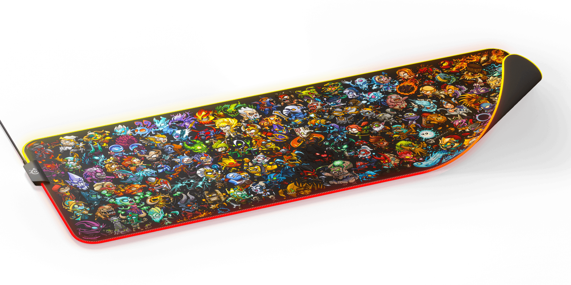 STEELSERIES QCK PRISM DOTA 2 LIMITED EDITION CLOTH RGB GAMING MOUSEPAD XL (PN63798) - DataBlitz