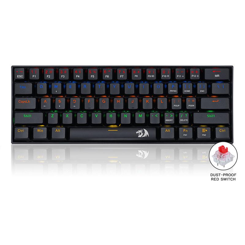REDRAGON LAKSHMI K606R MECHANICAL GAMING KEYBOARD (DUST-PROOF RED) - DataBlitz