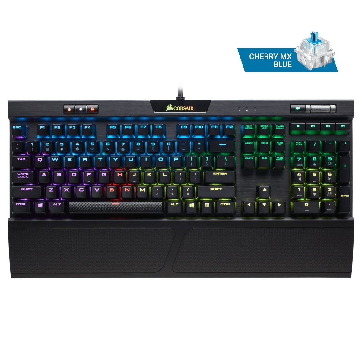 CORSAIR GAMING K70 RGB MK.2 MECHANICAL GAMING KEYBOARD (CHERRY MX BLUE) - DataBlitz