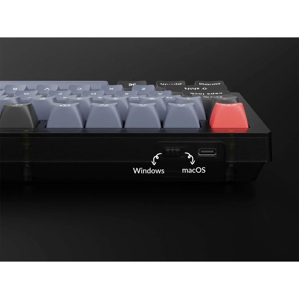 Keychron V1 QMK Knob Version RBG Backlight Hot-Swappable Wired Mechanical Keyboard