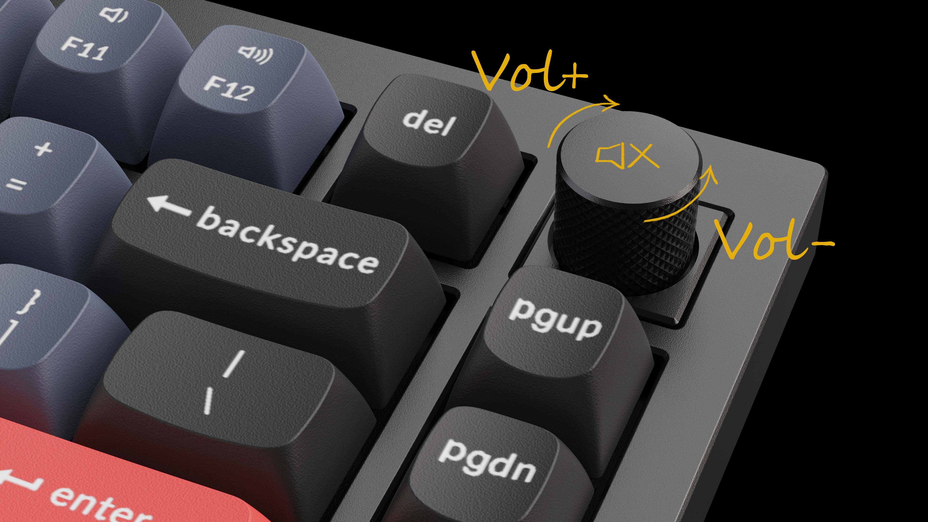 Keychron Q1 QMK Custom Mechanical V2 Knob Version Hot-Swappable RGB Backlight Keyboard