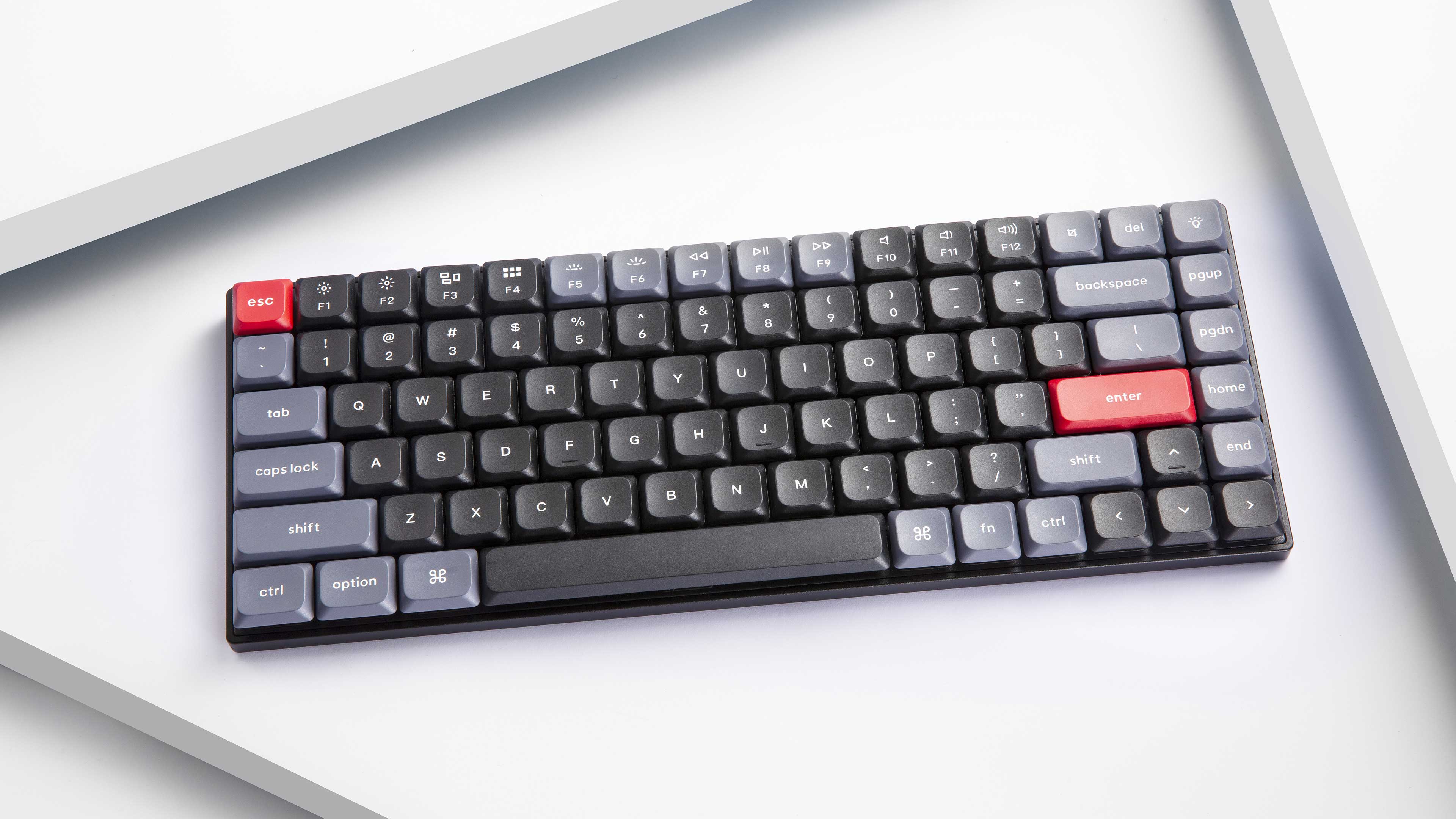 Keychron S1 QMK Custom Mechanical White Backlight Keyboard (Red Switch) (S1A1)