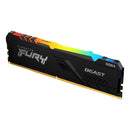 Kingston Fury Beast 8GB DDR4 RGB 3200MHZ Memory (KF432C16BBA/8) - DataBlitz