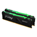 Kingston Fury Beast 16GB DDR4 RGB 3600MHZ Memory (Kit Of 2) (KF436C17BBAK2/16) - DataBlitz