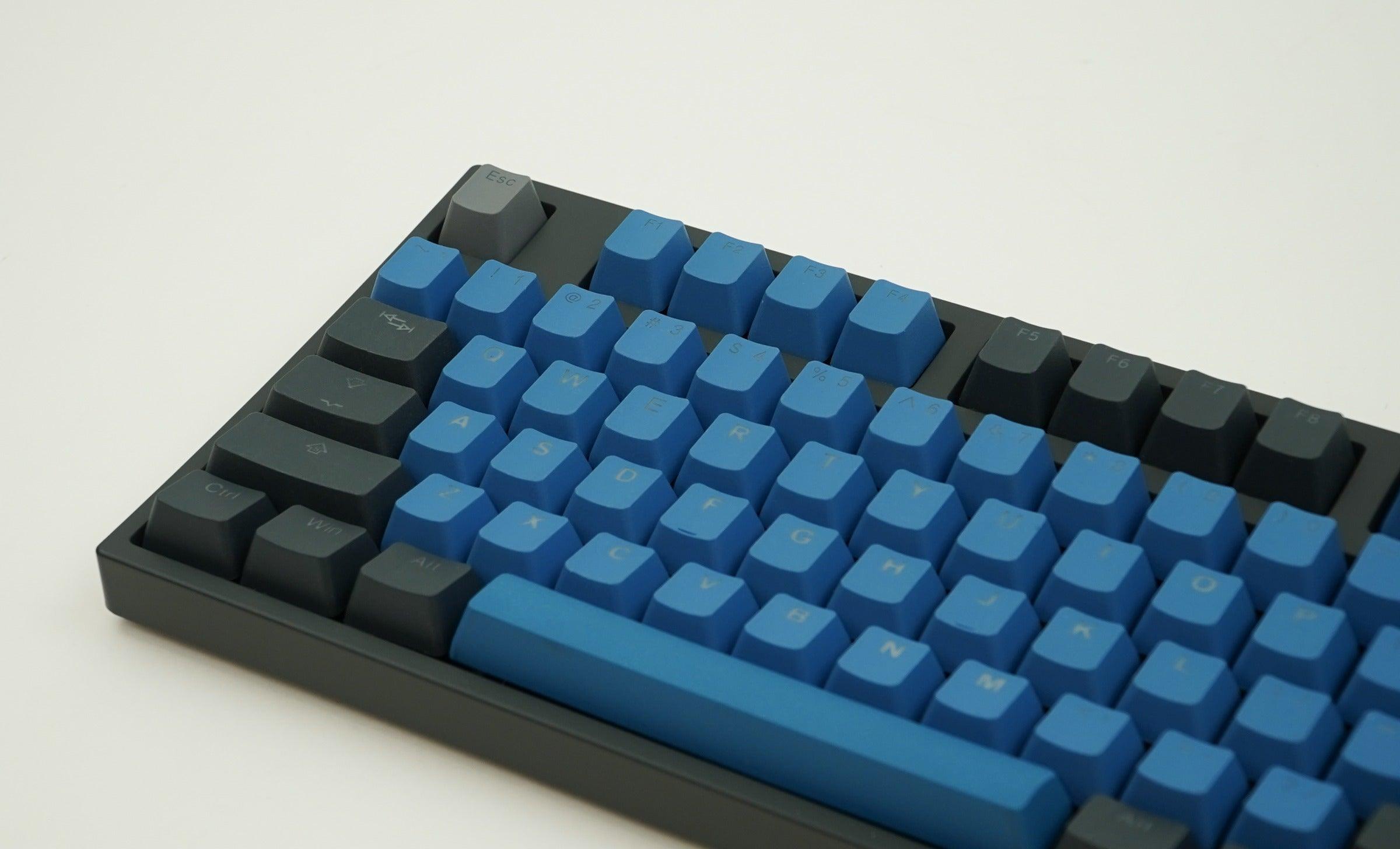 TAIHAO DOUBLE SHOT PBT BACKLIT KEYCAPS SET FOR CHERRY MX SWITCH (132-KEYS) (DEEP - THE FOREST BLUE) (C22BF301) - DataBlitz