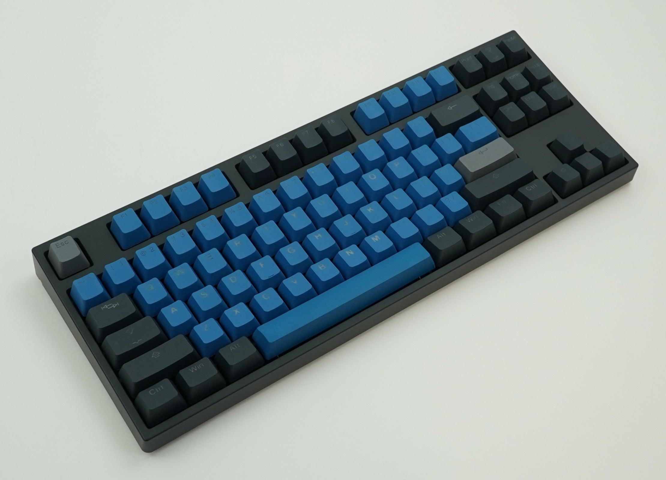 TAIHAO DOUBLE SHOT PBT BACKLIT KEYCAPS SET FOR CHERRY MX SWITCH (132-KEYS) (DEEP - THE FOREST BLUE) (C22BF301) - DataBlitz