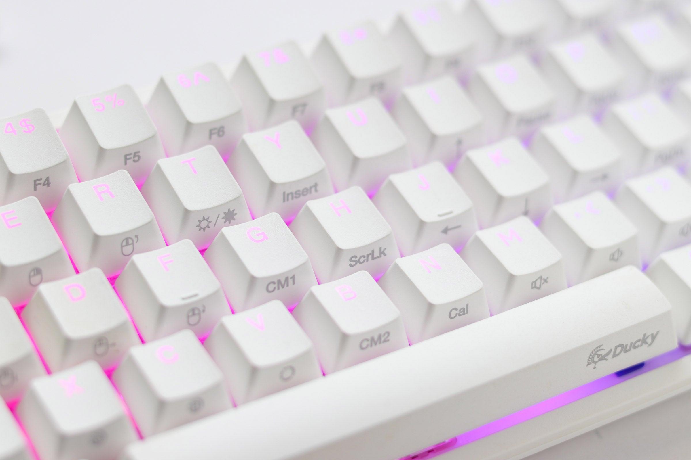 Ducky One 2 Pro Mini Pure White RGB LED 60% Double Shot PBT Mechanical Keyboard (Kailh Box Red Switch) (DKON2061ST-KUSPDWWTR2) - DataBlitz