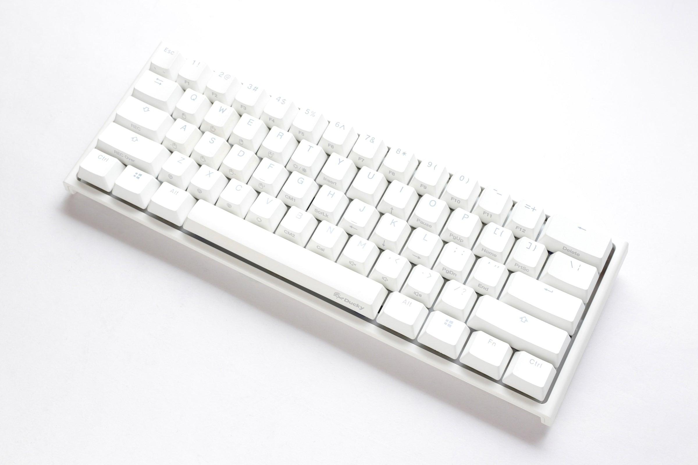 Ducky One 2 Pro Mini Pure White RGB LED 60% Double Shot PBT Mechanical Keyboard (Kailh Box Red Switch) (DKON2061ST-KUSPDWWTR2) - DataBlitz