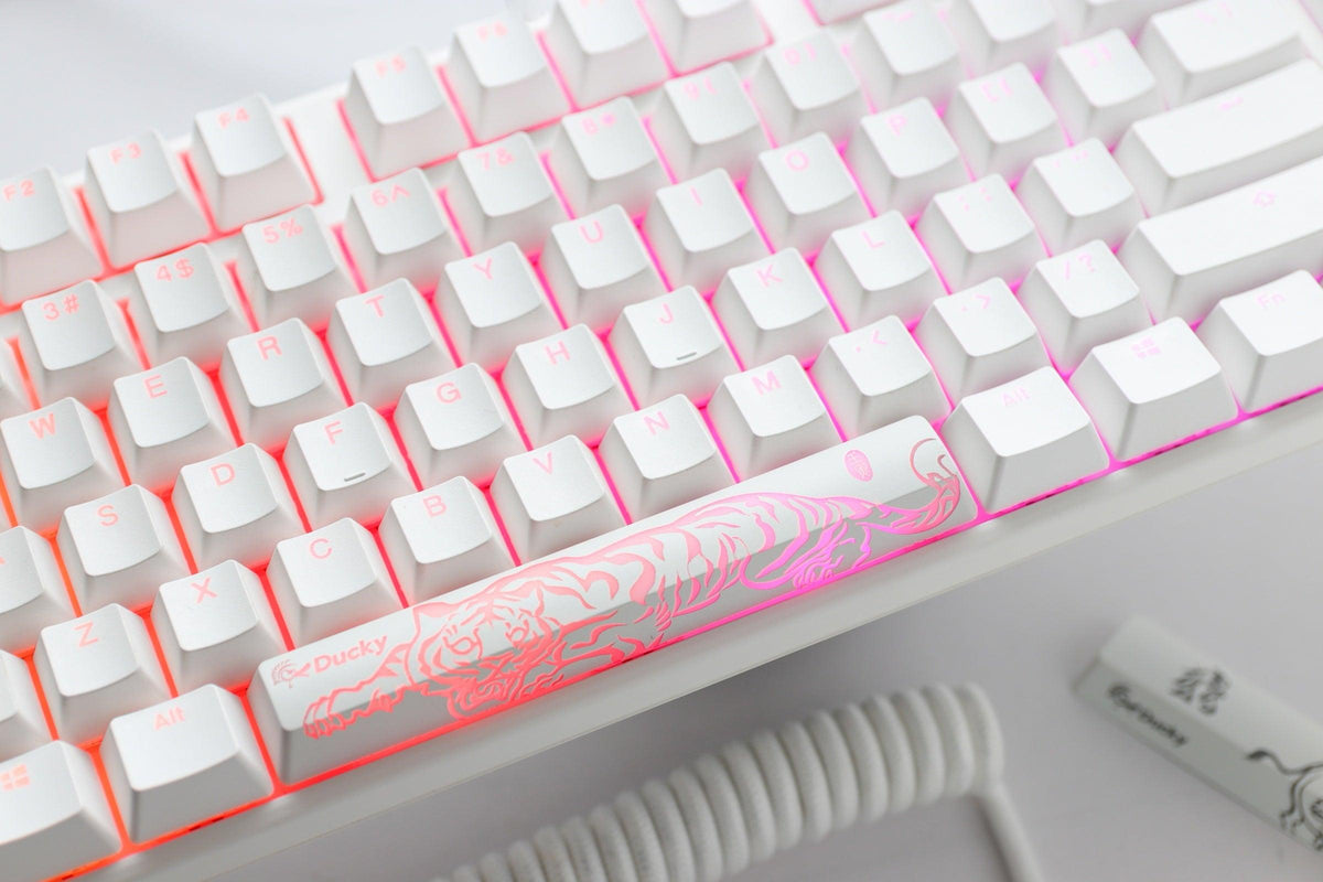Ducky One 3 Pure White Full-Size Hotswap RGB Double Shot PBT Mechanical Keyboard (Cherry RGB Brown) (DKON2108ST-BUSPDPWWWSC1) - DataBlitz