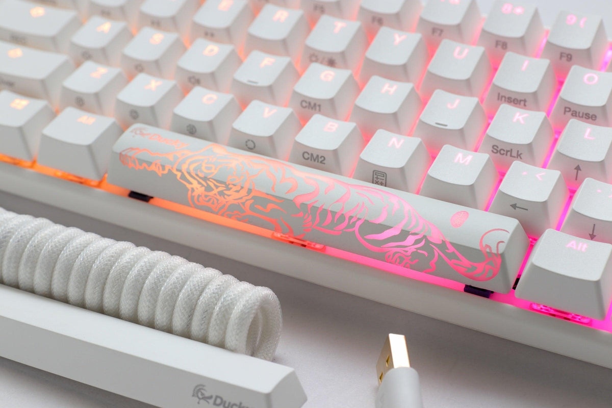 DUCKY One 3 Mini Pure White Hotswap RGB Double Shot PBT Mechanical Keyboard (Cherry RGB Blue) (DKON2161ST-CUSPDPWWWSC1) - DataBlitz