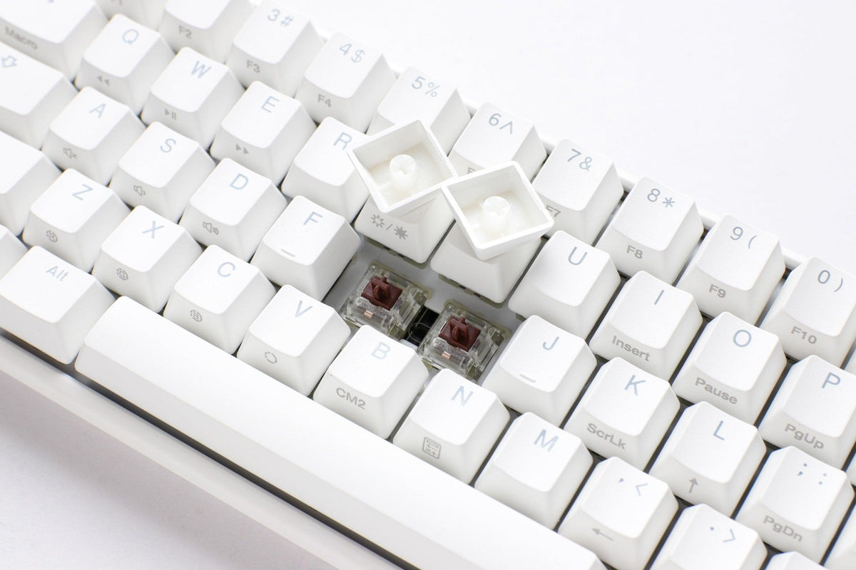 DUCKY One 3 Mini Pure White Hotswap RGB Double Shot PBT Mechanical Keyboard (Cherry RGB Blue) (DKON2161ST-CUSPDPWWWSC1) - DataBlitz