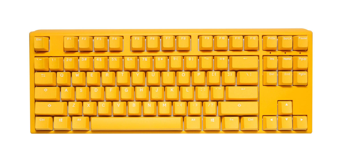 Ducky One 3 Yellow TKL Hotswap RGB Double Shot PBT Quack Mechanical Keyboard (Cherry RGB Brown) (DKON2187ST-BUSPDYDYYYC1) - DataBlitz