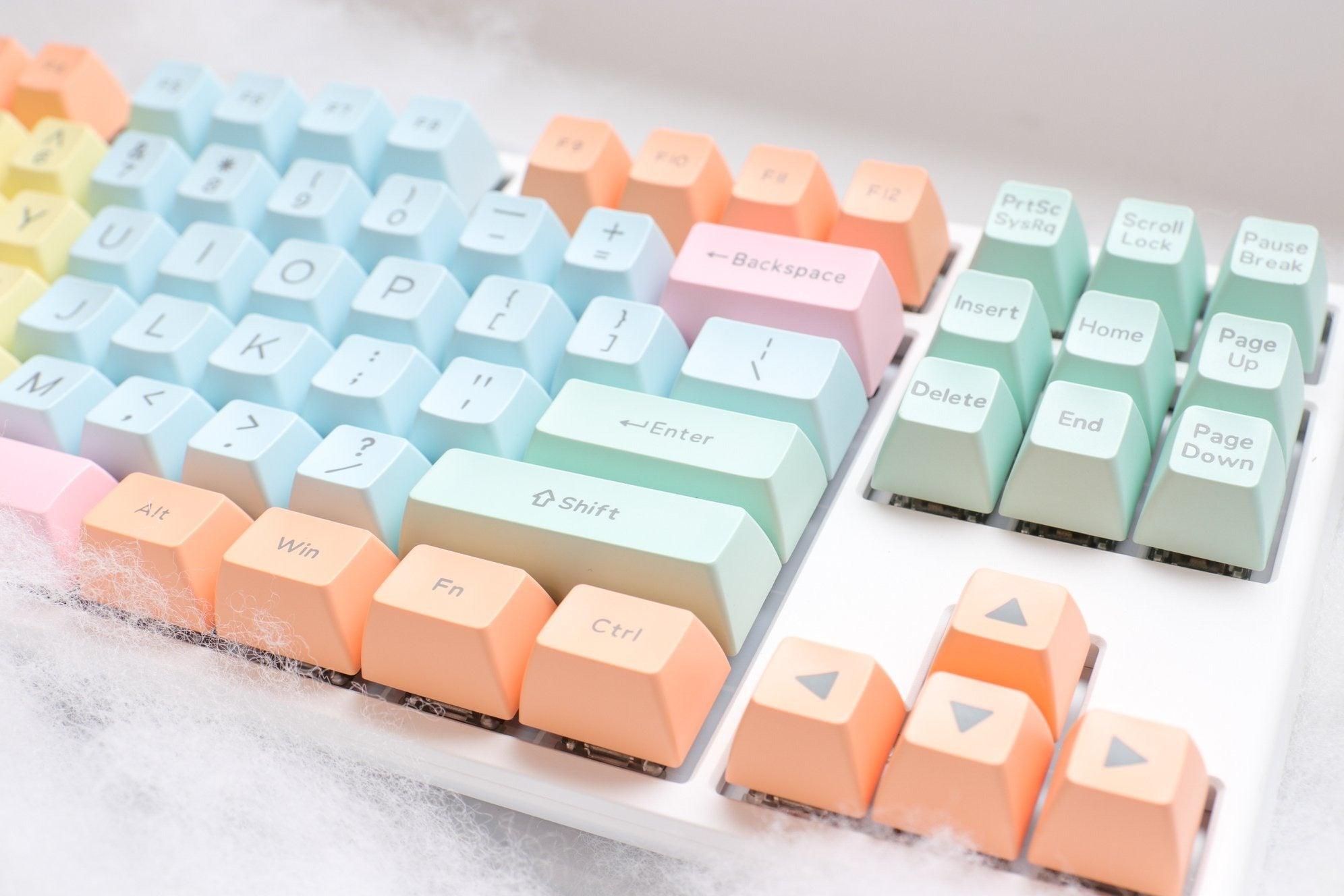 DUCKY 108-KEY PBT SEAMLESS DOUBLESHOT COTTON CANDY KEYCAP SET (DKSA108-USADZZHSC) - DataBlitz