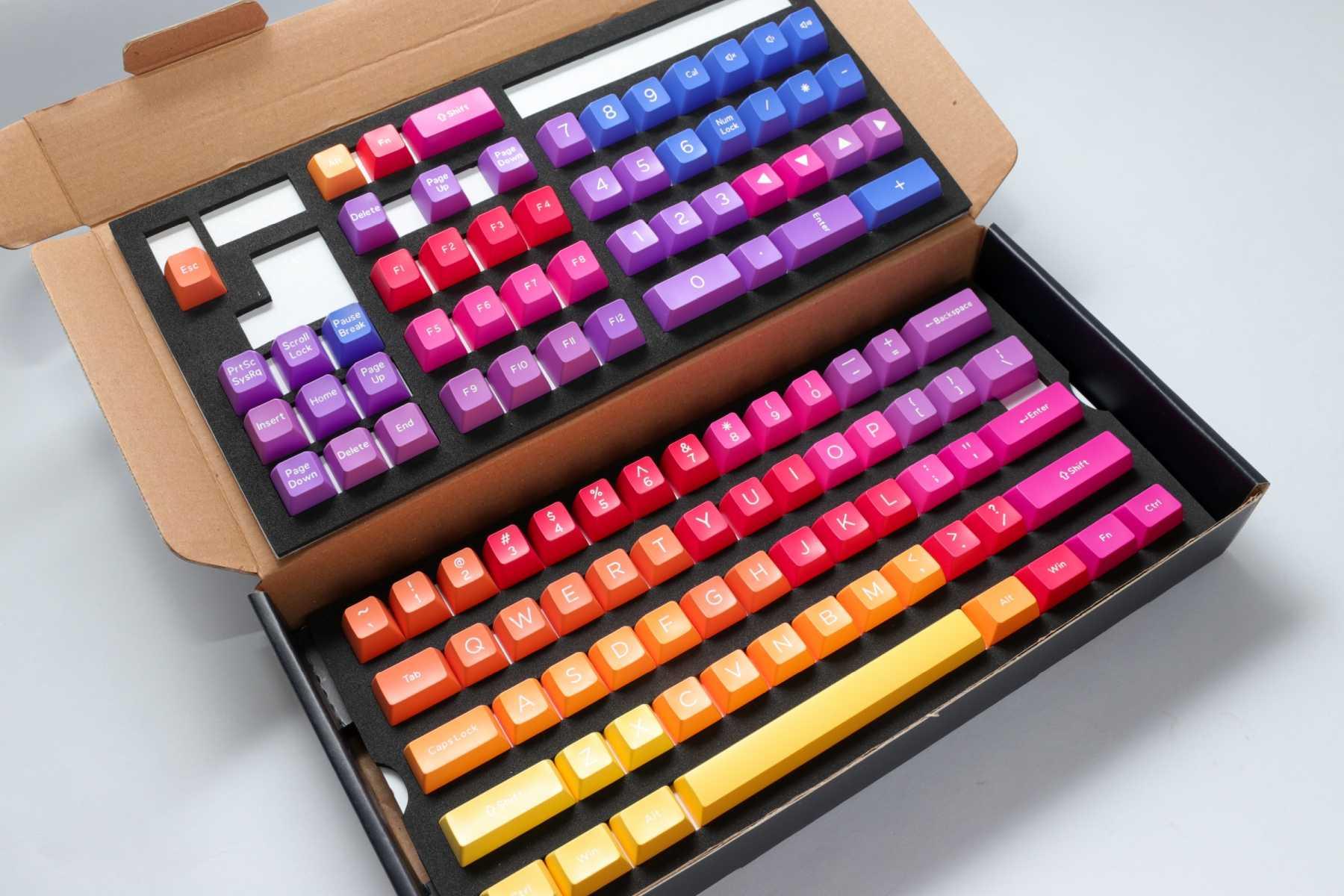 DUCKY 108-KEY ABS SEAMLESS DOUBLESHOT AFTERGLOW SA KEYCAP SET (DKSA108-USADZZWSG) - DataBlitz